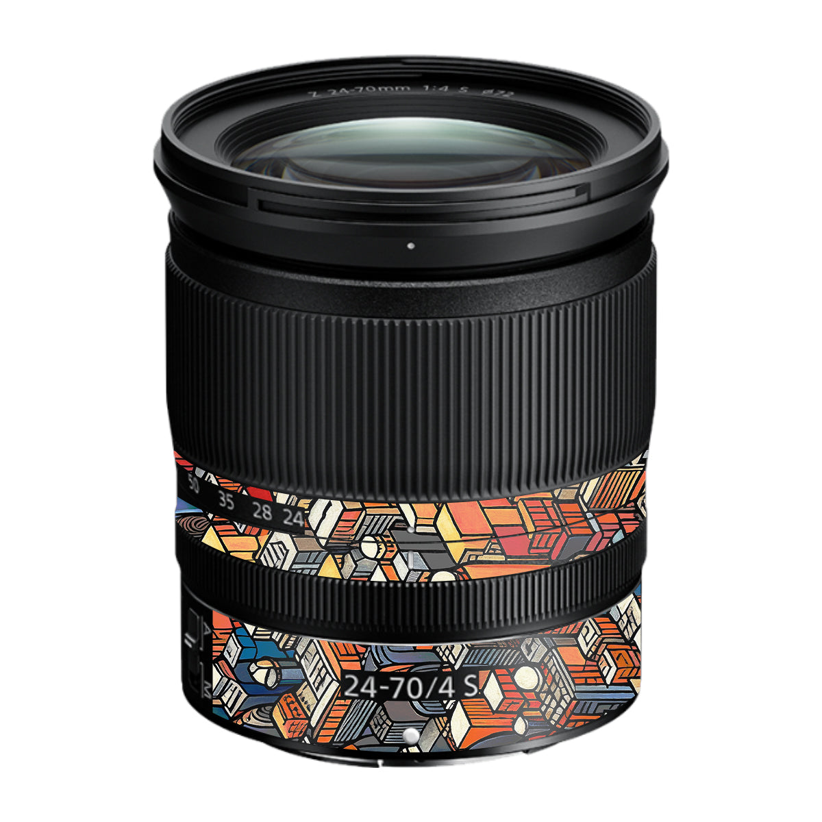 Isometric Cityscape Nikon Nikkor Z 24-70mm F/4 S Camera Lens Skin