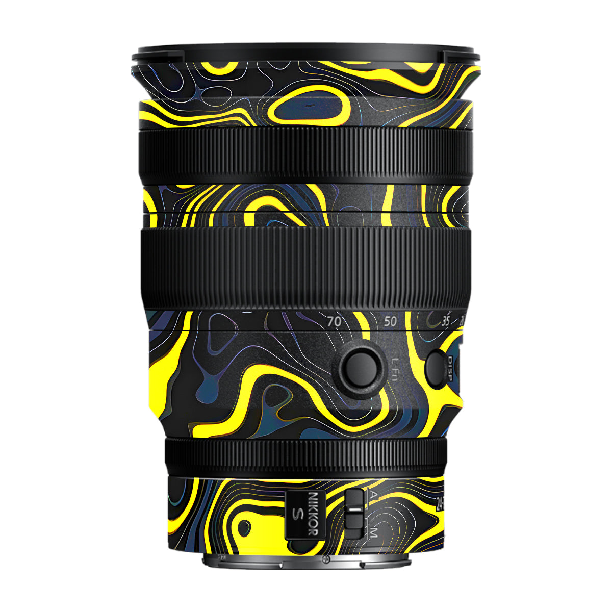Neon Lava Contours Nikon Nikkor Z 24-70MM F/2.8 S Camera Lens Skin