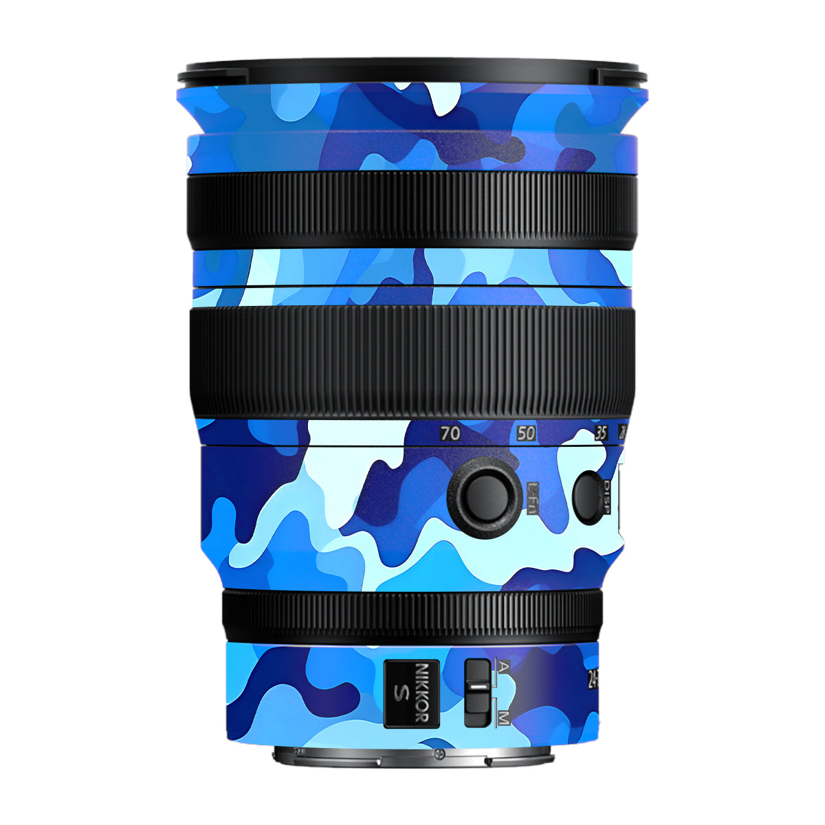 Arctic Blue Camo Pattern Nikon Nikkor Z 24-70MM F/2.8 S Camera Lens Skin