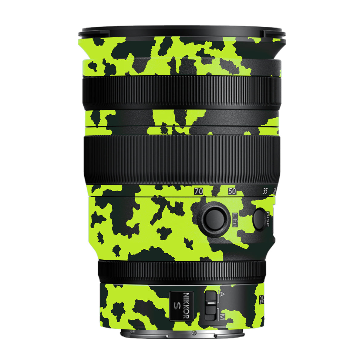 Neon Green Splatter Nikon Nikkor Z 24-70MM F/2.8 S Camera Lens Skin