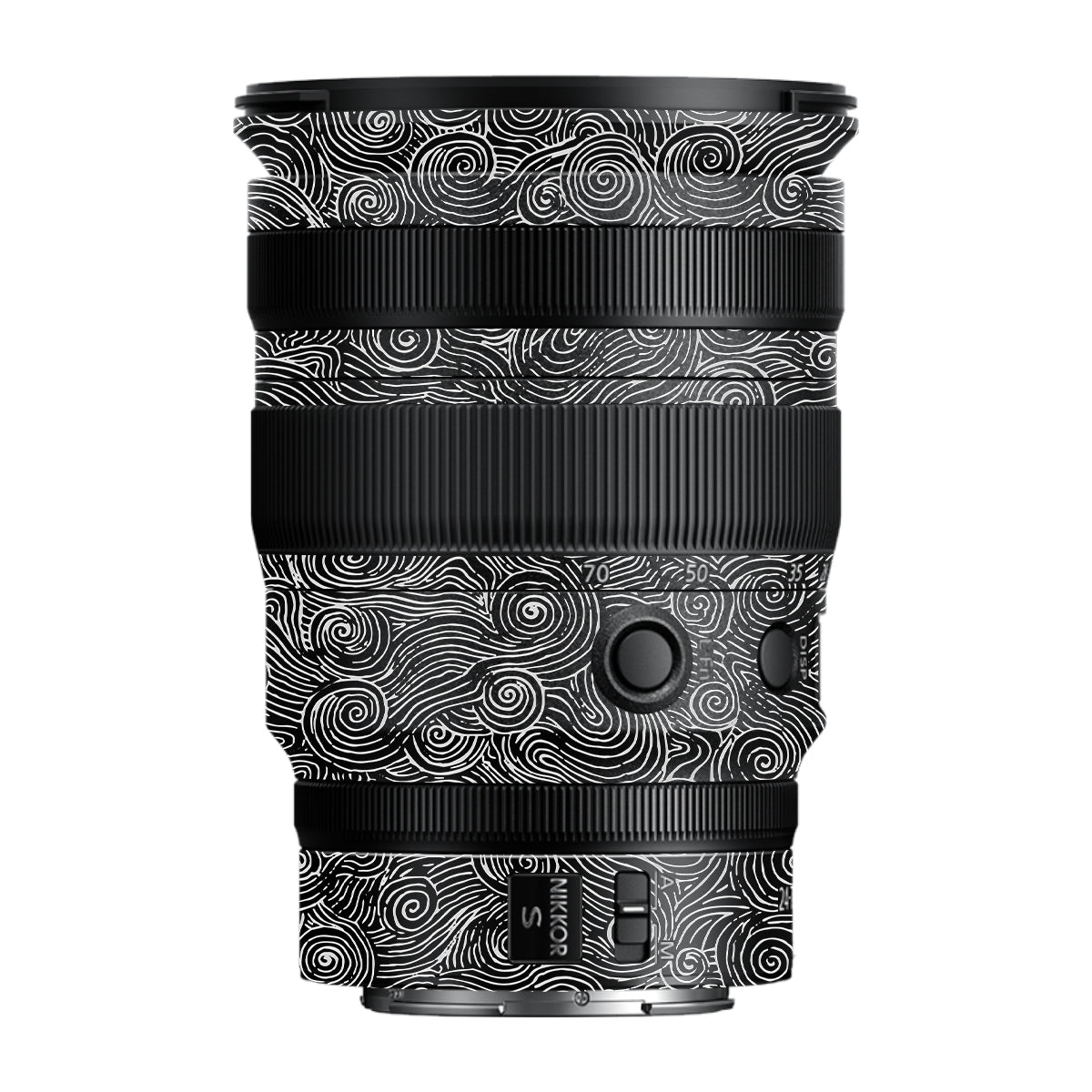 White Spirals Nikon Nikkor Z 24-70MM F/2.8 S Camera Lens Skin
