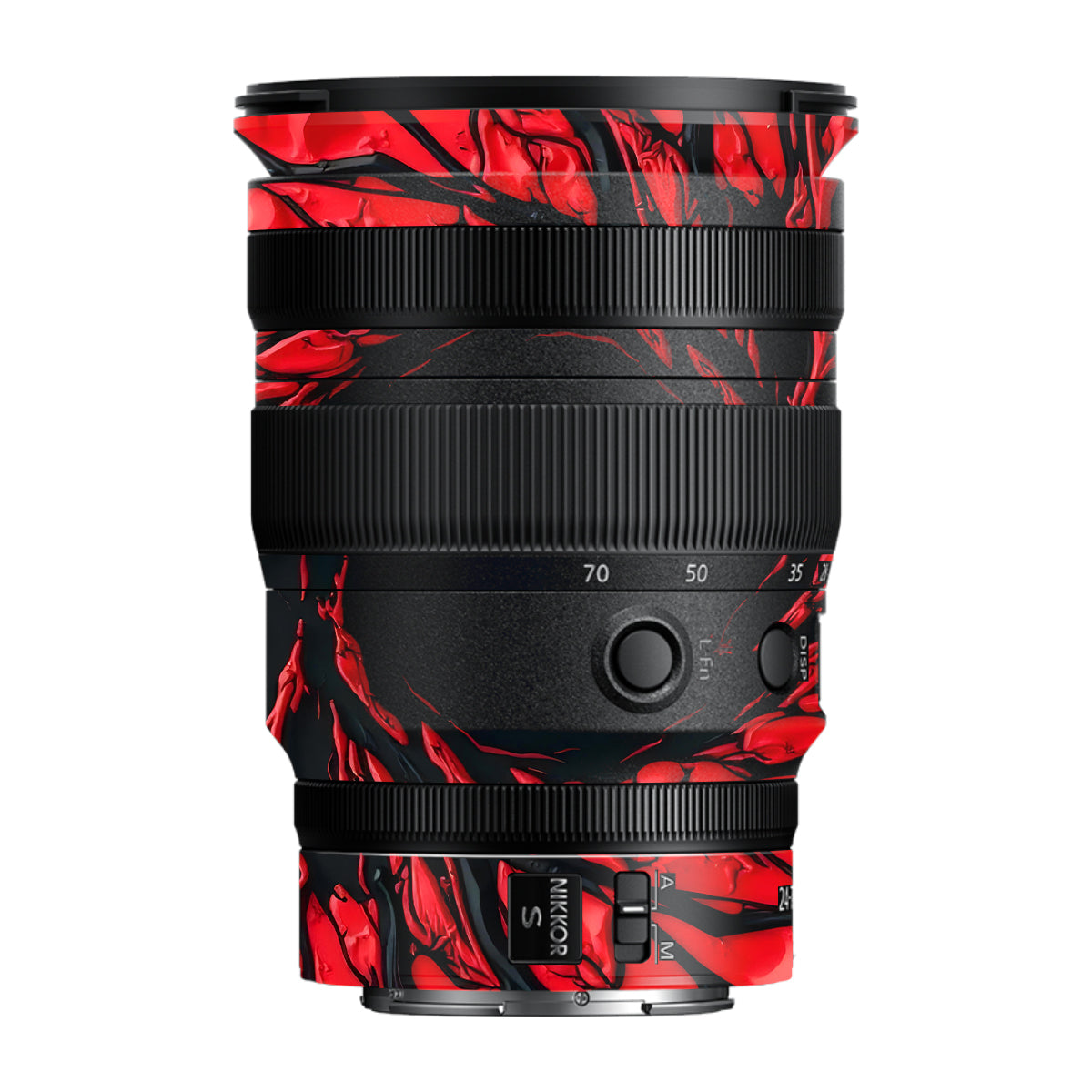 Venom Red Nikon Nikkor Z 24-70MM F/2.8 S Camera Lens Skin