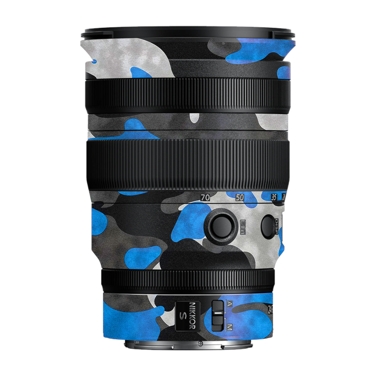 Blue Grey Camo Nikon Nikkor Z 24-70MM F/2.8 S Camera Lens Skin