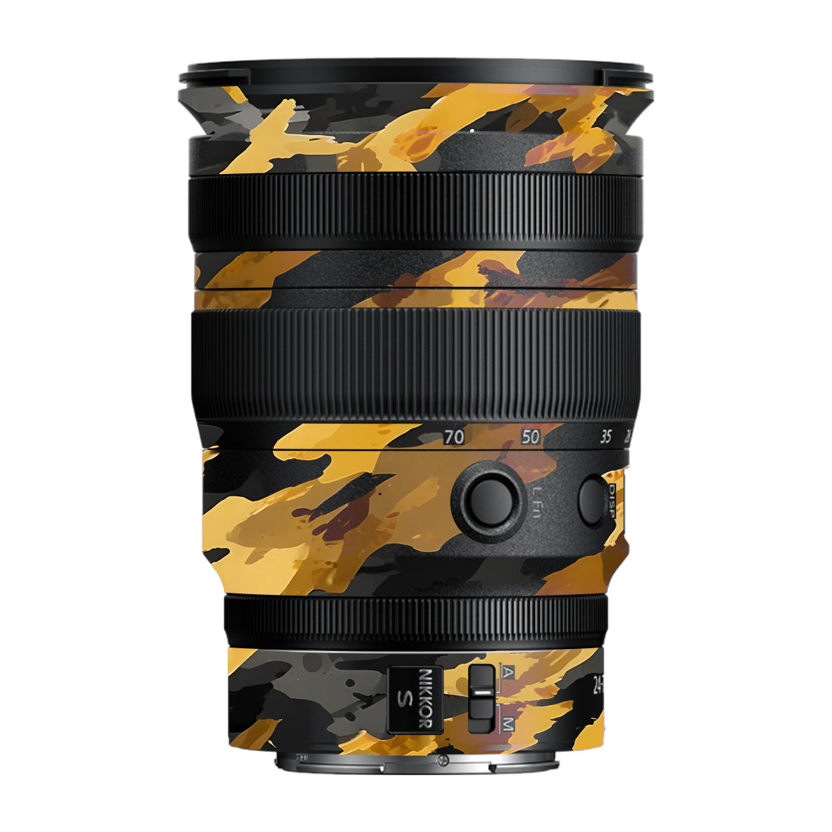 Camo Tiger Blend Nikon Nikkor Z 24-70MM F/2.8 S Camera Lens Skin