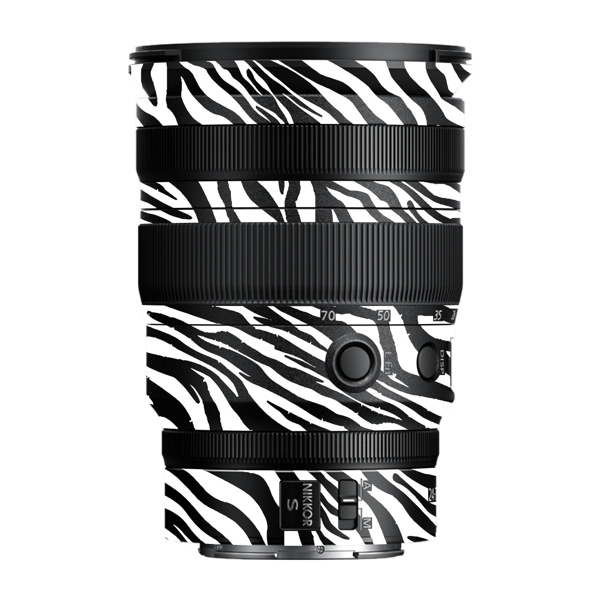Classic Zebra Stripes Nikon Nikkor Z 24-70MM F/2.8 S Camera Lens Skin