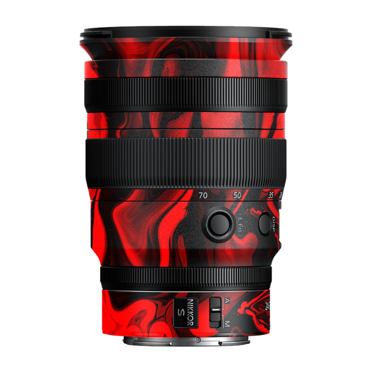 Red Lava Flow Nikon Nikkor Z 24-70MM F/2.8 S Camera Lens Skin
