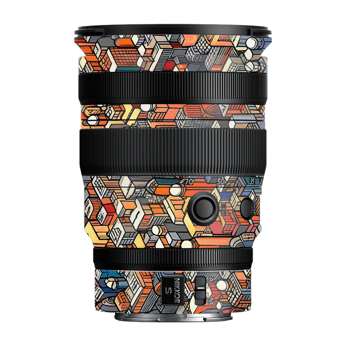 Isometric Cityscape Nikon Nikkor Z 24-70MM F/2.8 S Camera Lens Skin