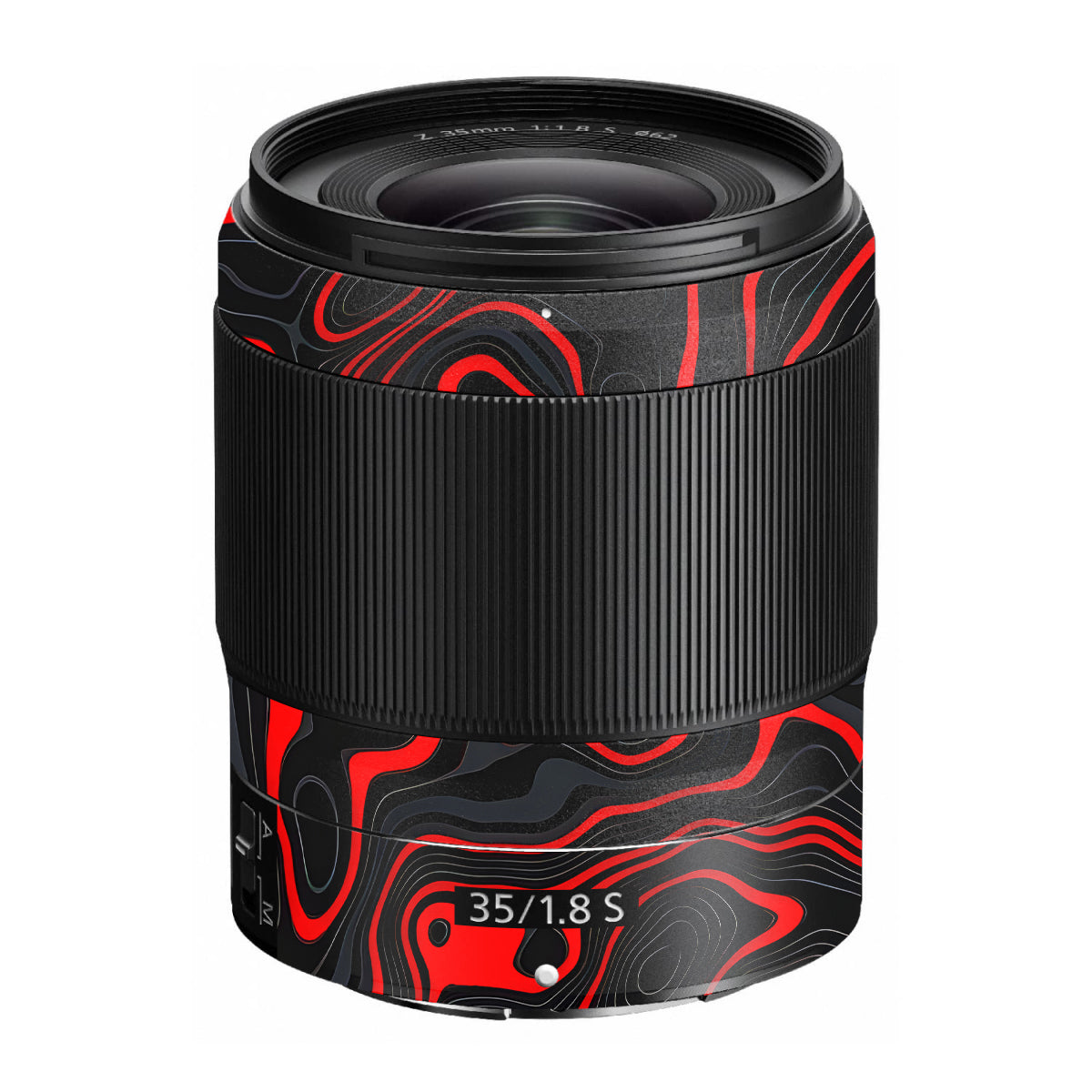 Crimson Waves Nikon Nikkor Z 35mm F/1.8 S Camera Lens Skin