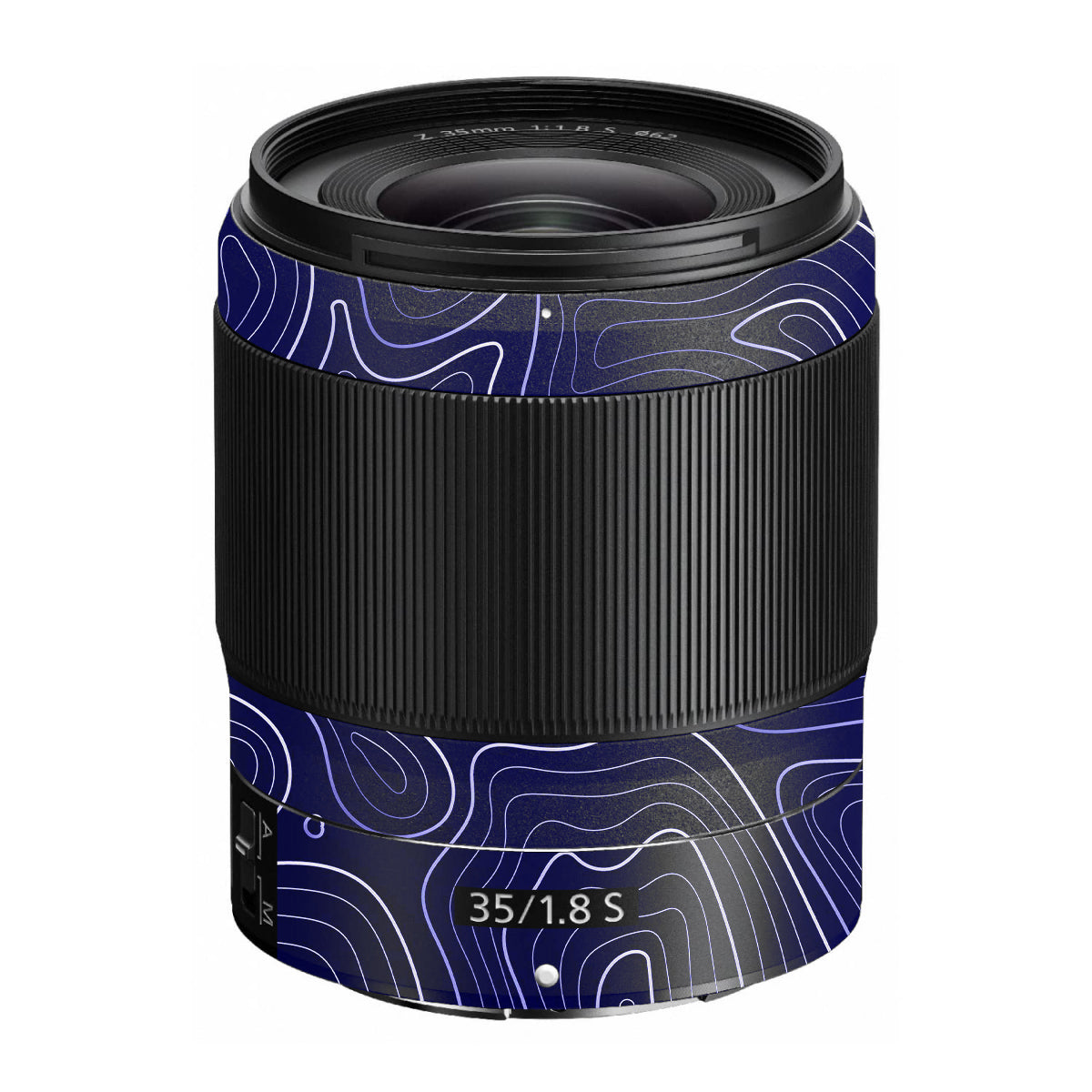 Deep Blue Contour Nikon Nikkor Z 35mm F/1.8 S Camera Lens Skin