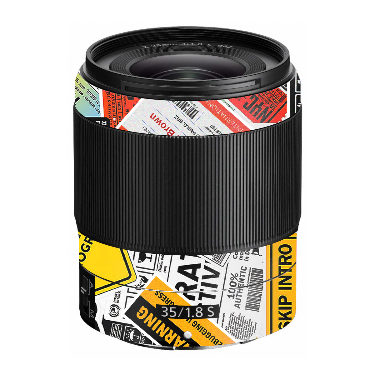 Tech Aesthetic Sticker Collage Nikon Nikkor Z 35mm F/1.8 S Camera Lens Skin