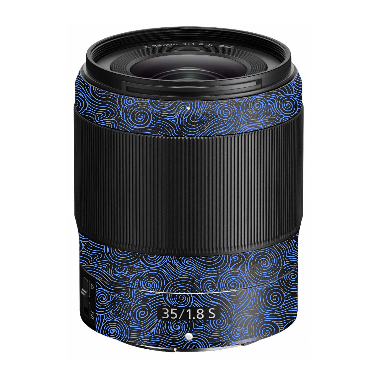 Blue Spirals Nikon Nikkor Z 35mm F/1.8 S Camera Lens Skin