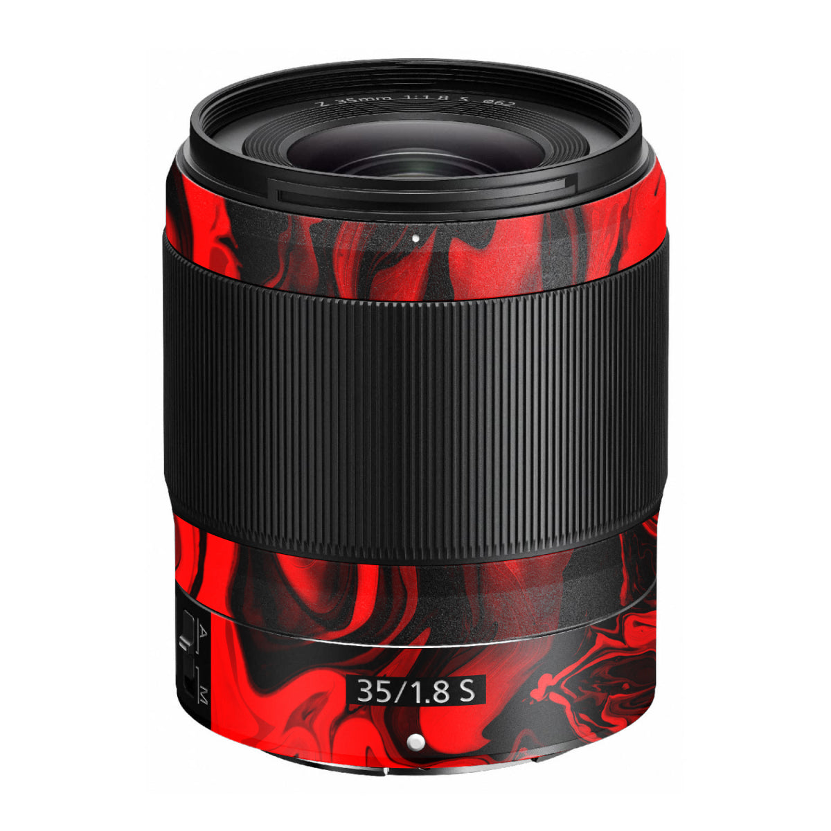 Red Lava Flow Nikon Nikkor Z 35mm F/1.8 S Camera Lens Skin