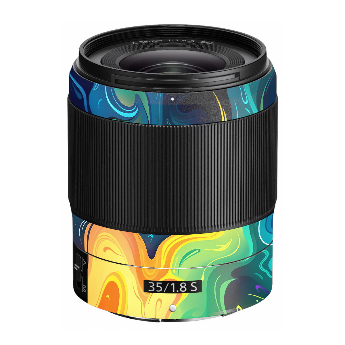 Rainbow Liquid Fusion Nikon Nikkor Z 35mm F/1.8 S Camera Lens Skin