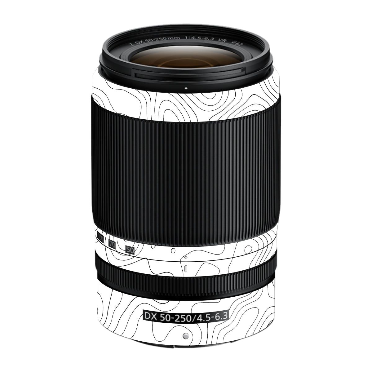White Contour Design Nikon Nikkor Z DX 50-250mm F/4.5-6.3 VR Camera Lens Skin