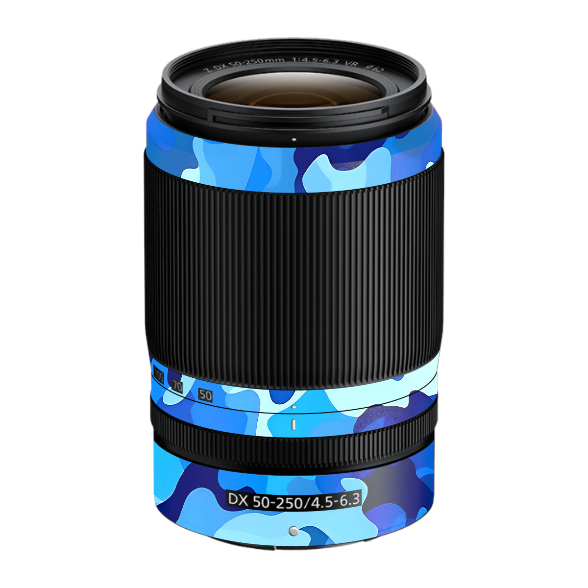 Arctic Blue Camo Pattern Nikon Nikkor Z DX 50-250mm F/4.5-6.3 VR Camera Lens Skin