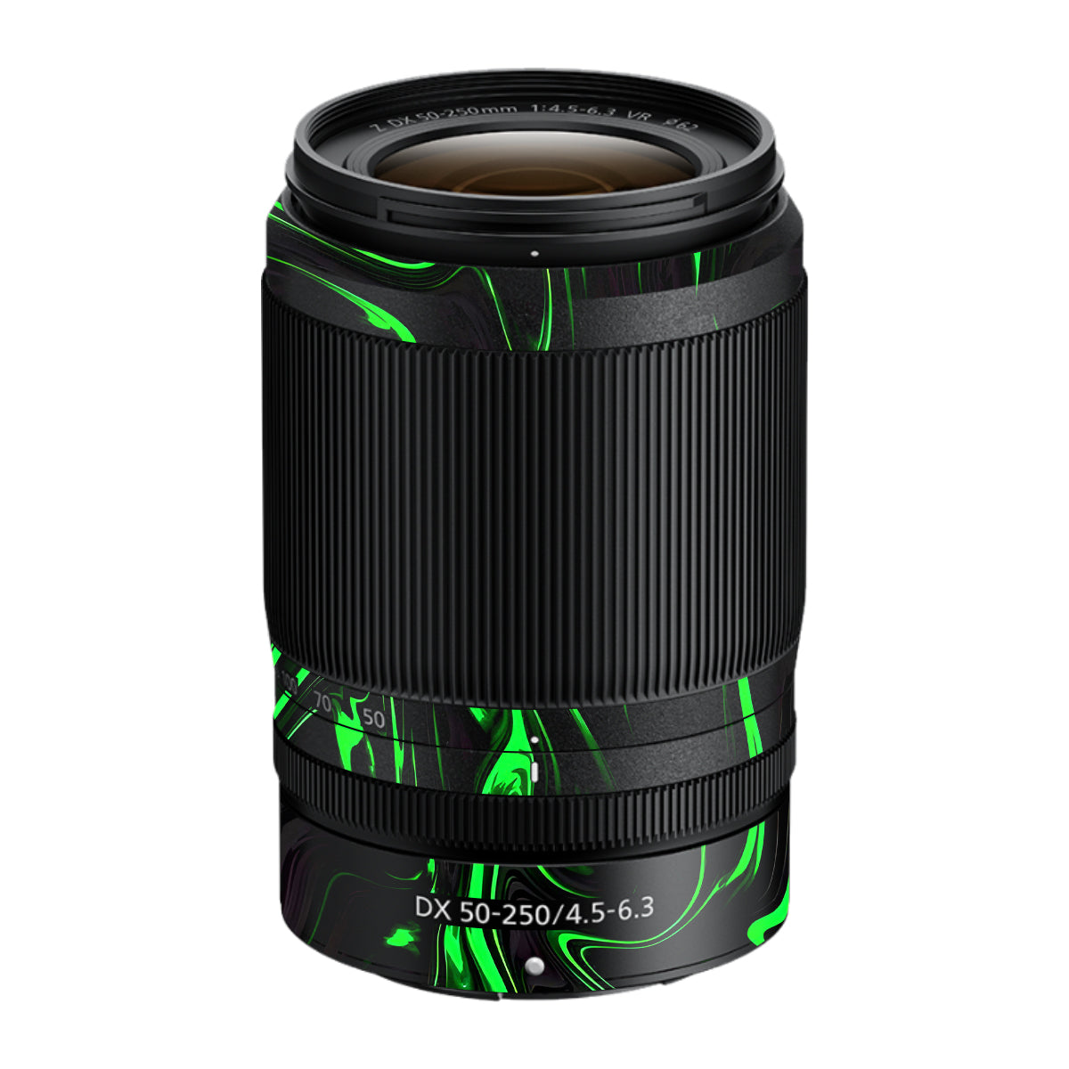 Green Liquid Pattern Nikon Nikkor Z DX 50-250mm F/4.5-6.3 VR Camera Lens Skin