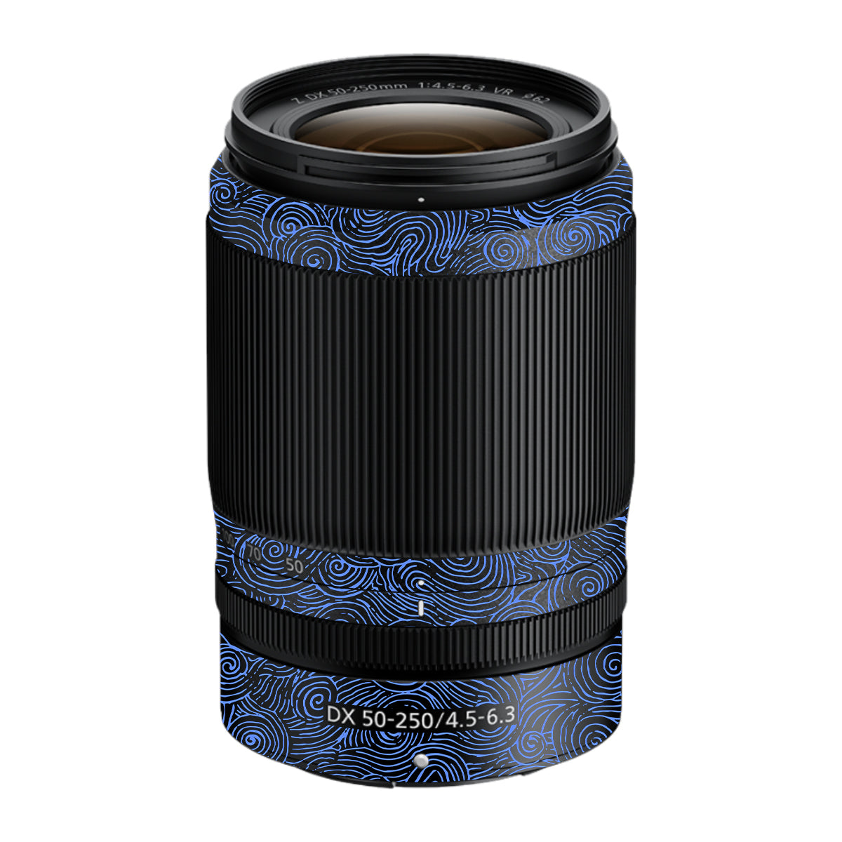 Blue Spirals Nikon Nikkor Z DX 50-250mm F/4.5-6.3 VR Camera Lens Skin