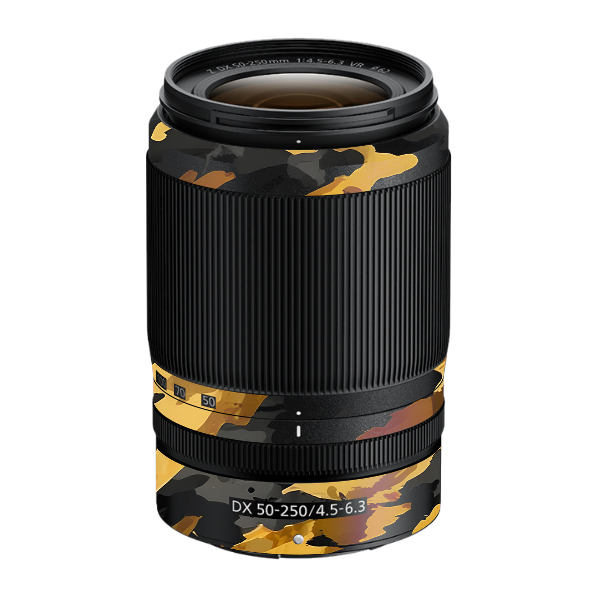 Camo Tiger Blend Nikon Nikkor Z DX 50-250mm F/4.5-6.3 VR Camera Lens Skin