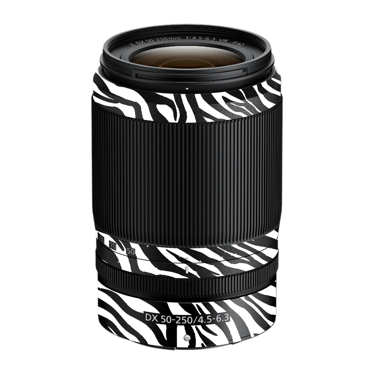 Classic Zebra Stripes Nikon Nikkor Z DX 50-250mm F/4.5-6.3 VR Camera Lens Skin