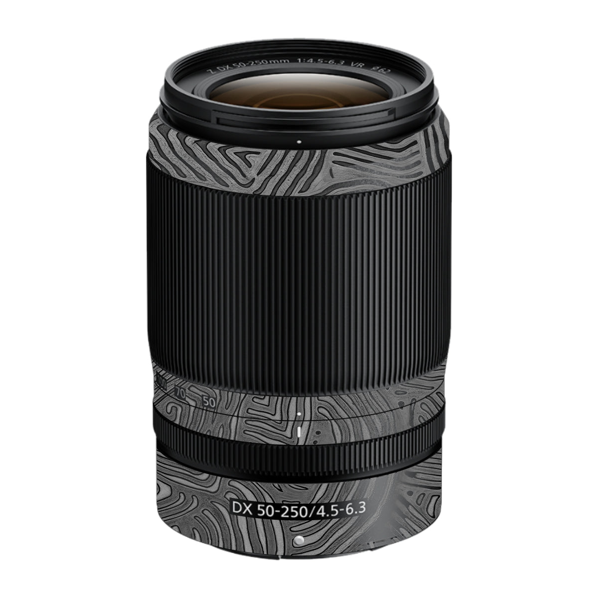 Monochrome Line Maze Nikon Nikkor Z DX 50-250mm F/4.5-6.3 VR Camera Lens Skin