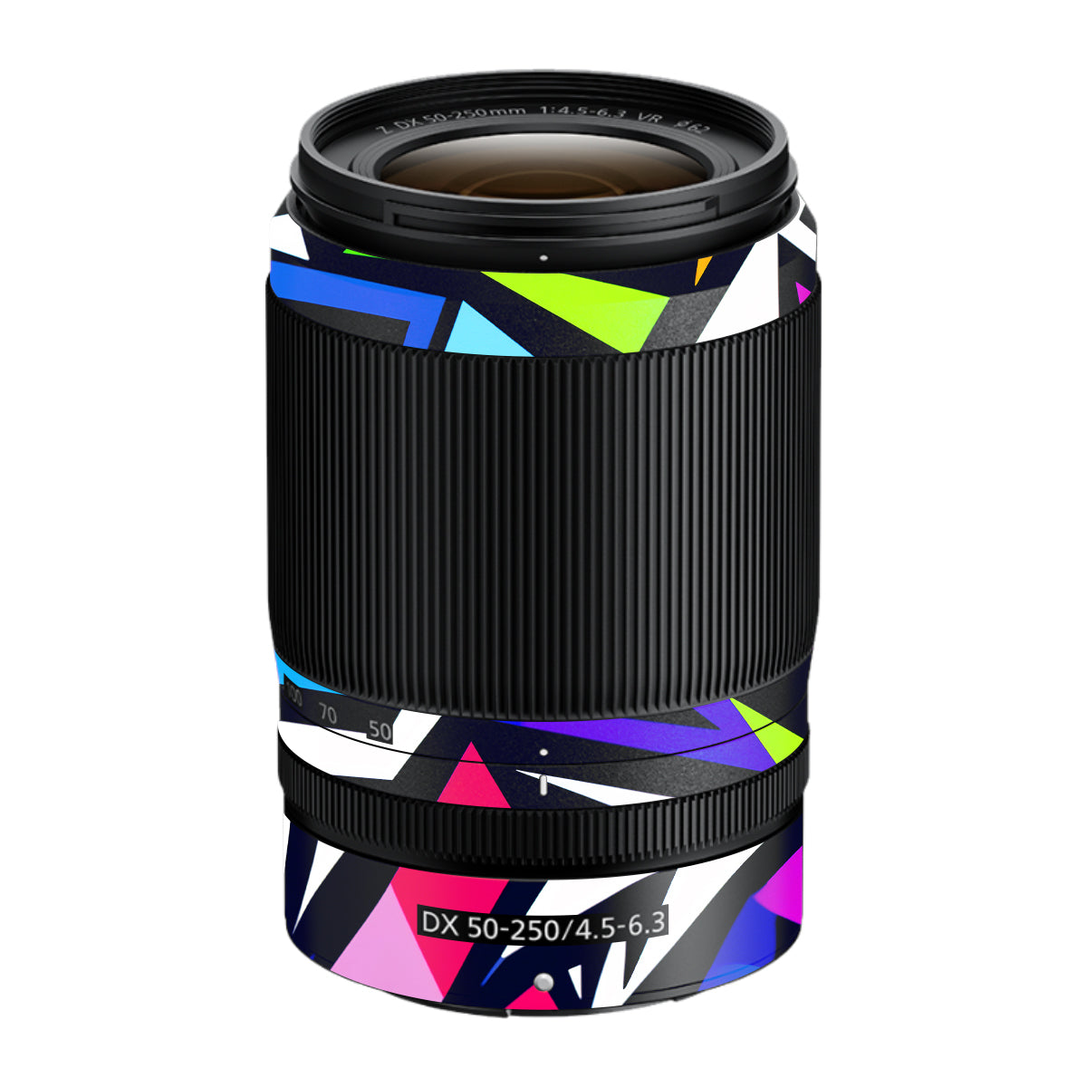 Bold Geometric Pop Nikon Nikkor Z DX 50-250mm F/4.5-6.3 VR Camera Lens Skin