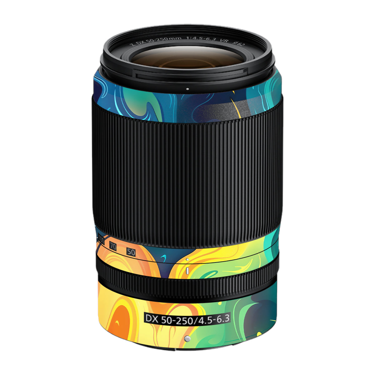 Rainbow Liquid Fusion Nikon Nikkor Z DX 50-250mm F/4.5-6.3 VR Camera Lens Skin