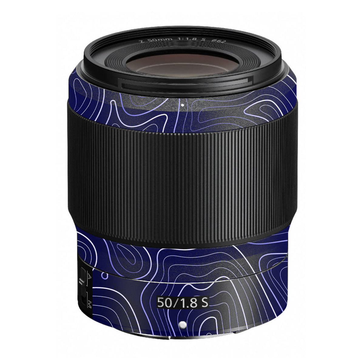 Deep Blue Contour Nikon Nikkor Z 50mm F/1.8 S Camera Lens Skin