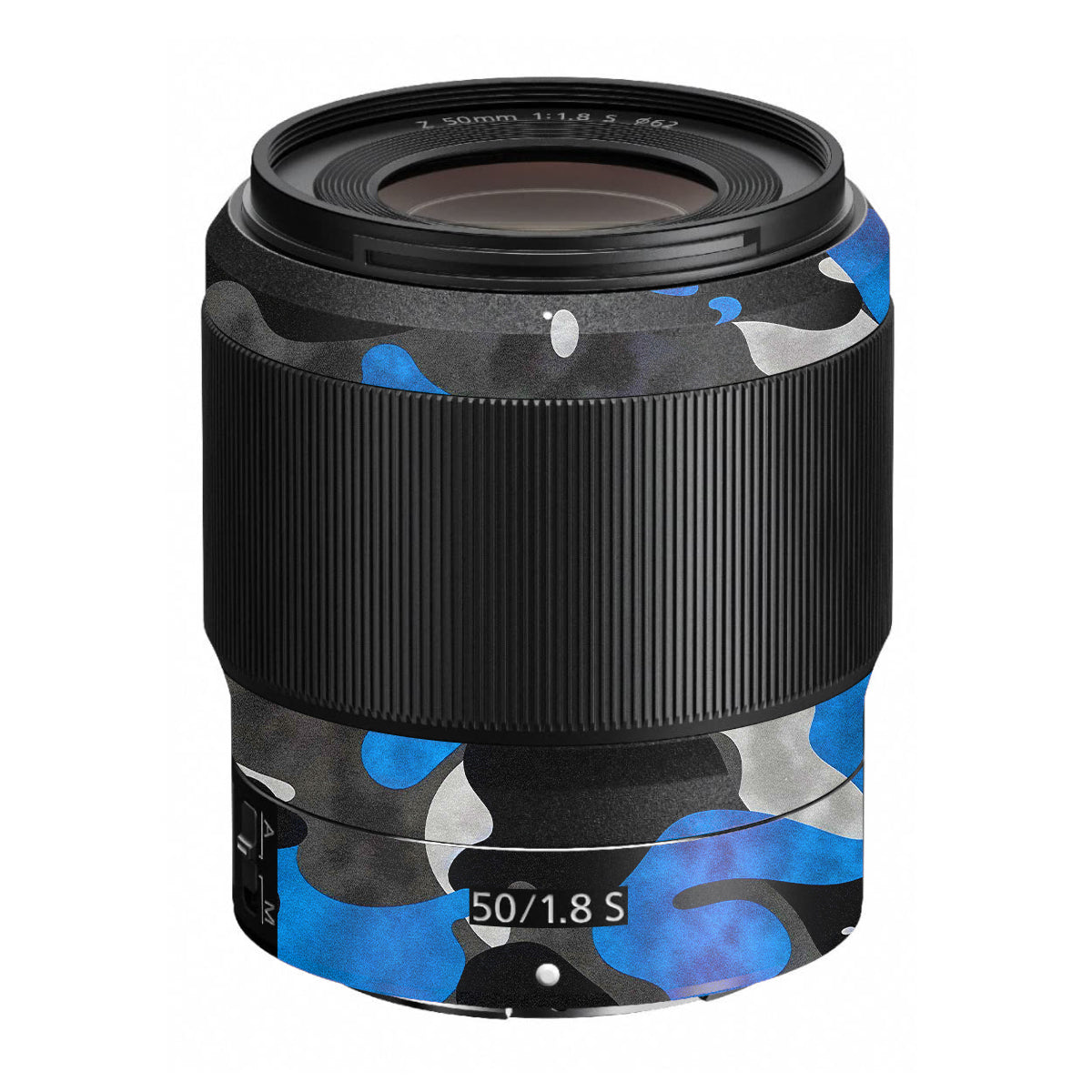 Blue Grey Camo Nikon Nikkor Z 50mm F/1.8 S Camera Lens Skin