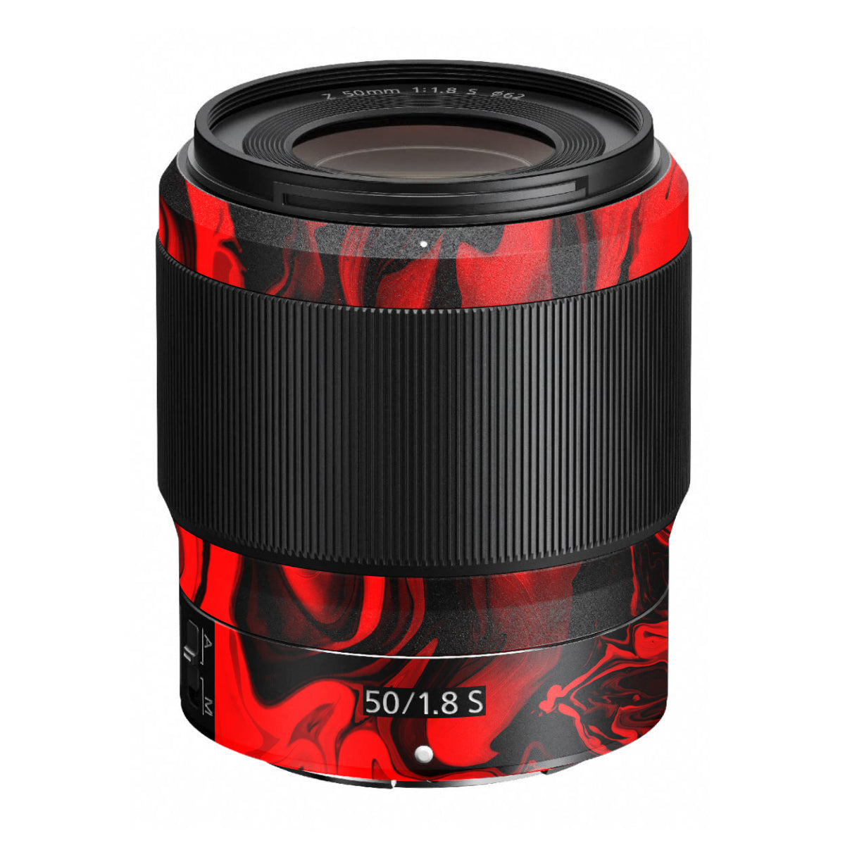 Red Lava Flow Nikon Nikkor Z 50mm F/1.8 S Camera Lens Skin