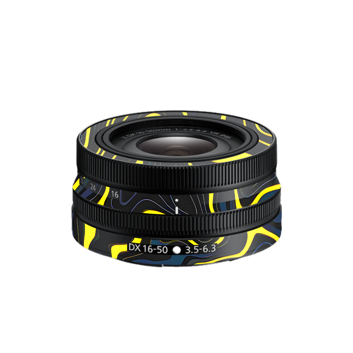 Neon Lava Contours Nikon Nikkor Z DX 16-50mm F/3.5-6.3 VR Camera Lens Skin