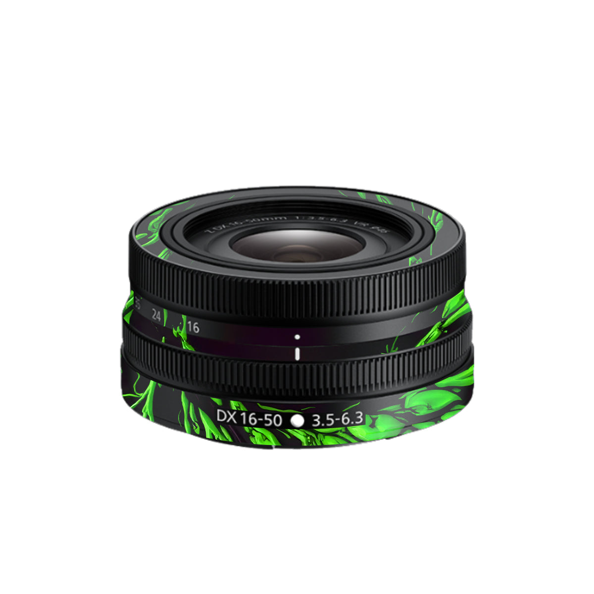 Venom Green Nikon Nikkor Z DX 16-50mm F/3.5-6.3 VR Camera Lens Skin