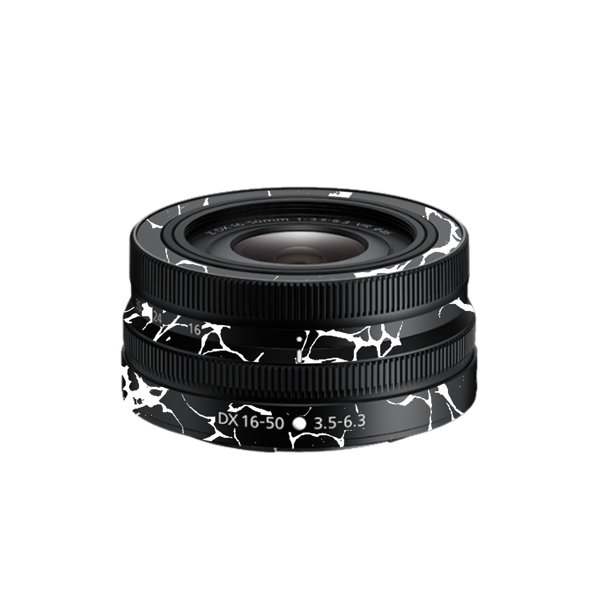 White Web Nikon Nikkor Z DX 16-50mm F/3.5-6.3 VR Camera Lens Skin