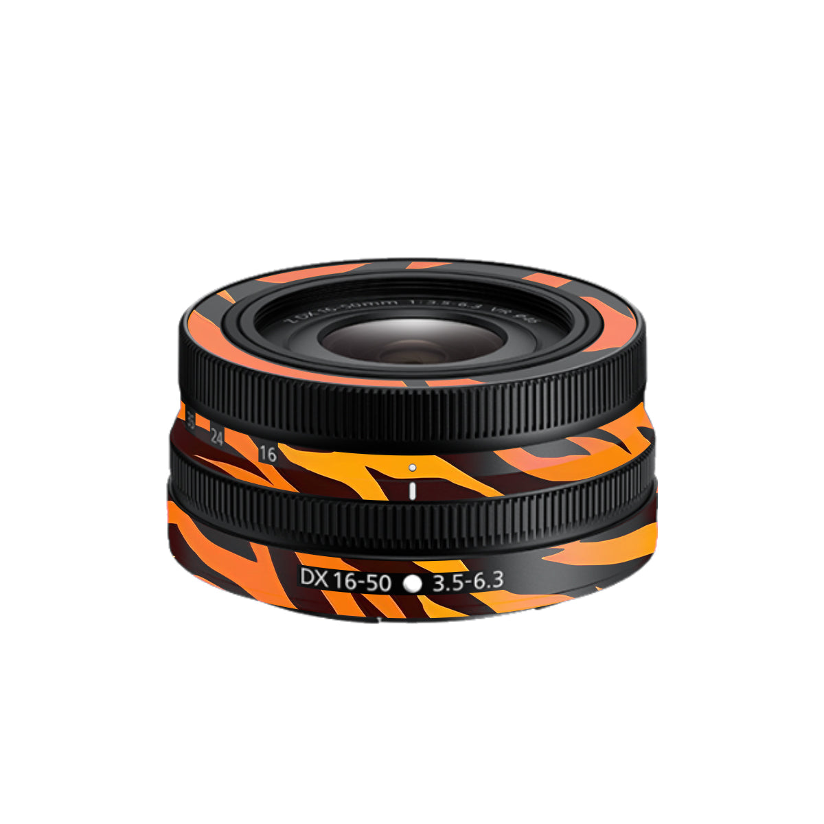 Wild Tiger Stripes Nikon Nikkor Z DX 16-50mm F/3.5-6.3 VR Camera Lens Skin