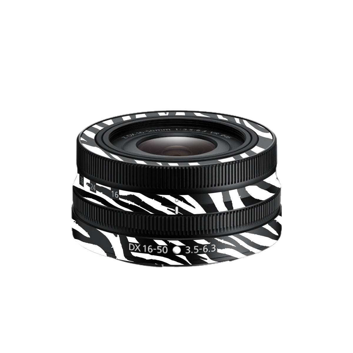 Classic Zebra Stripes Nikon Nikkor Z DX 16-50mm F/3.5-6.3 VR Camera Lens Skin