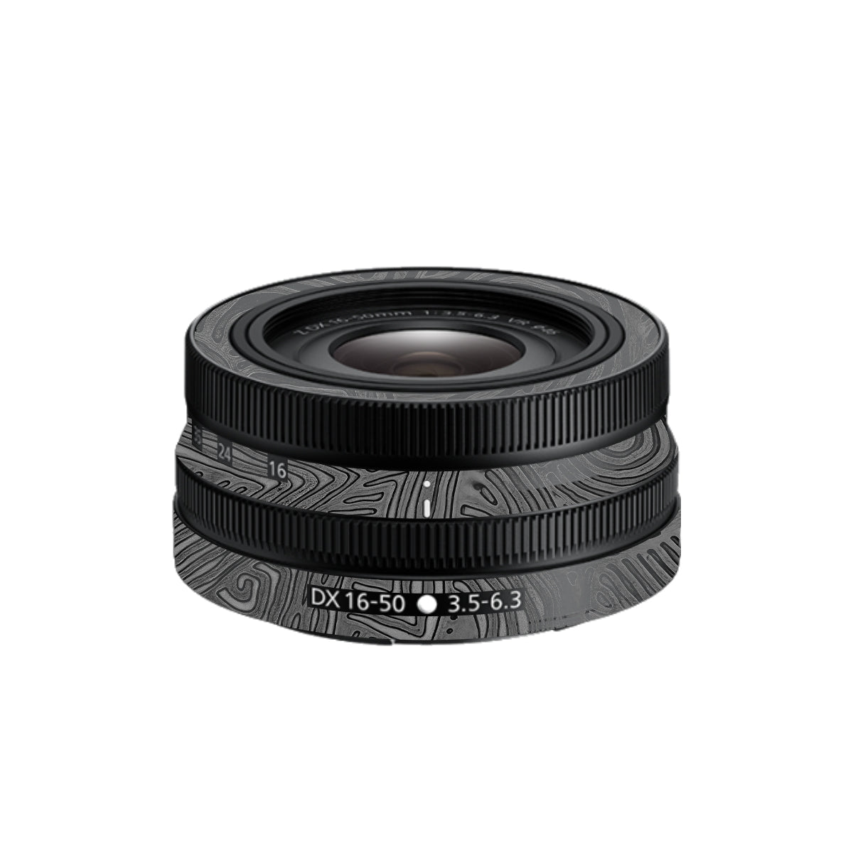 Monochrome Line Maze Nikon Nikkor Z DX 16-50mm F/3.5-6.3 VR Camera Lens Skin