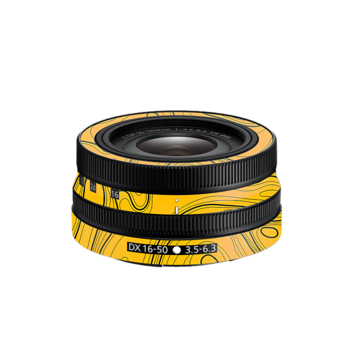 Topographic Map Pattern Nikon Nikkor Z DX 16-50mm F/3.5-6.3 VR Camera Lens Skin