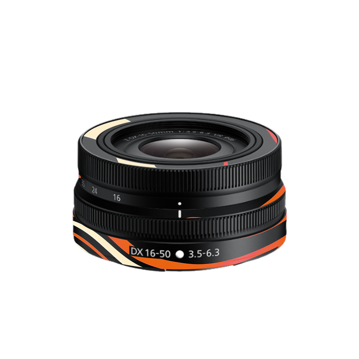 Mid-Century Abstract Swirl Nikon Nikkor Z DX 16-50mm F/3.5-6.3 VR Camera Lens Skin