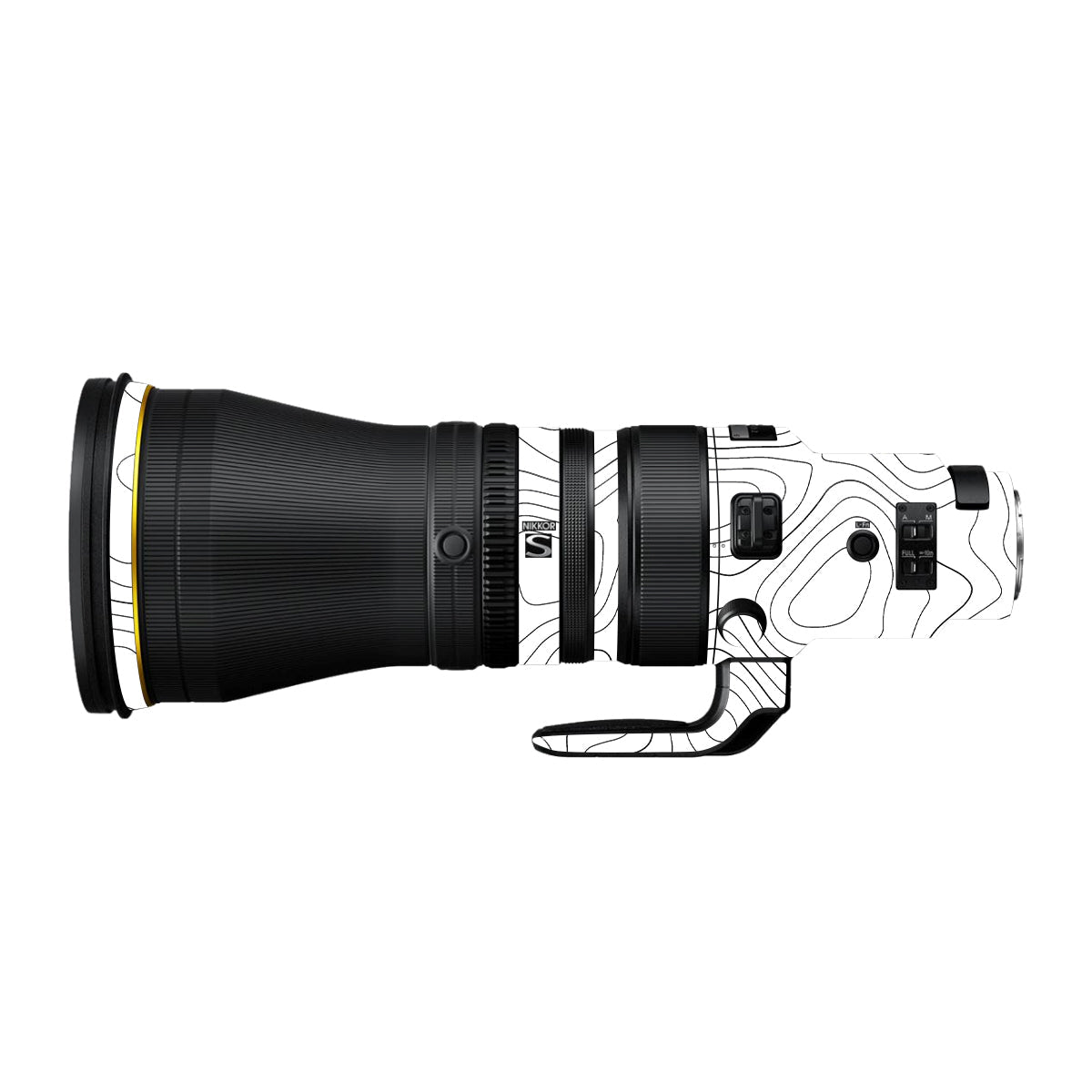 White Contour Design Nikon Nikkor Z 600mm F/4 TC VR S Camera Lens Skin