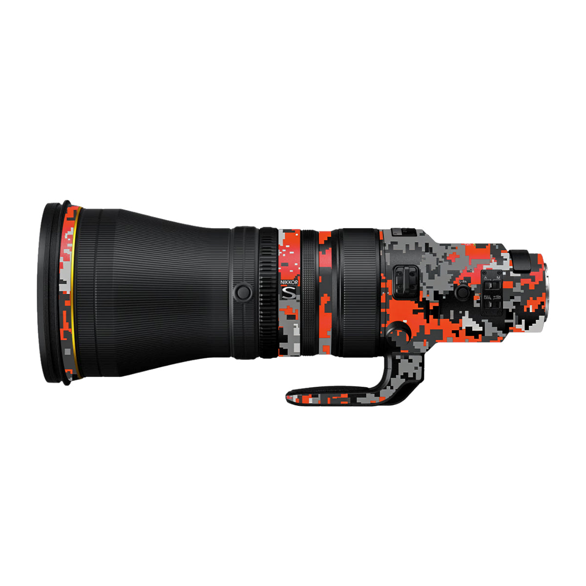 Inferno Pixel Nikon Nikkor Z 600mm F/4 TC VR S Camera Lens Skin