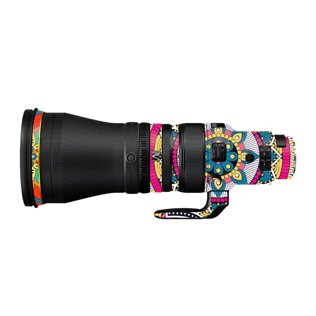 Boho Mandala Tile Pattern Nikon Nikkor Z 600mm F/4 TC VR S Camera Lens Skin
