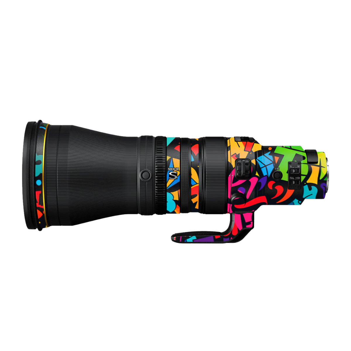 Colorful Urban Street Art Lettering Nikon Nikkor Z 600mm F/4 TC VR S Camera Lens Skin