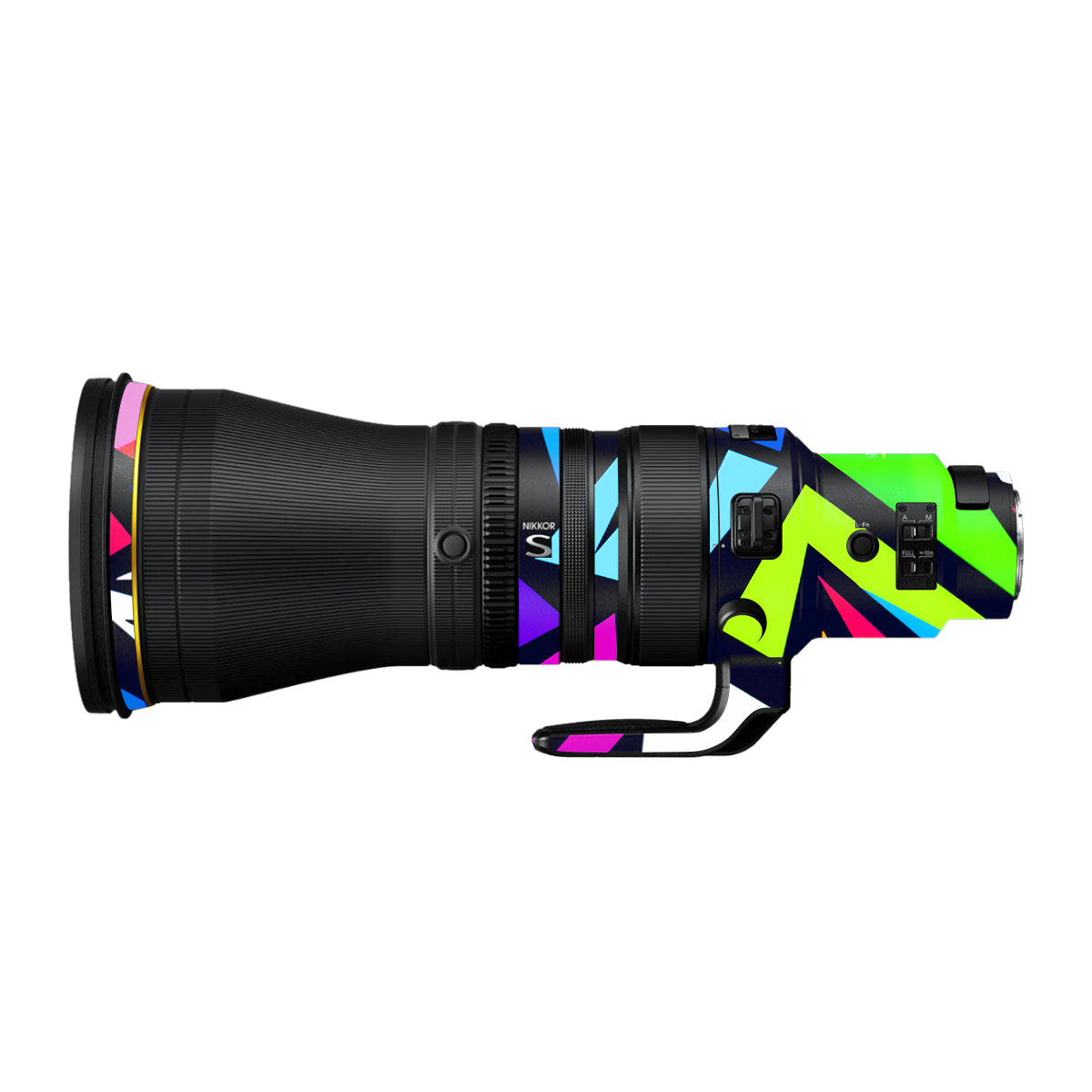 Bold Geometric Pop Nikon Nikkor Z 600mm F/4 TC VR S Camera Lens Skin