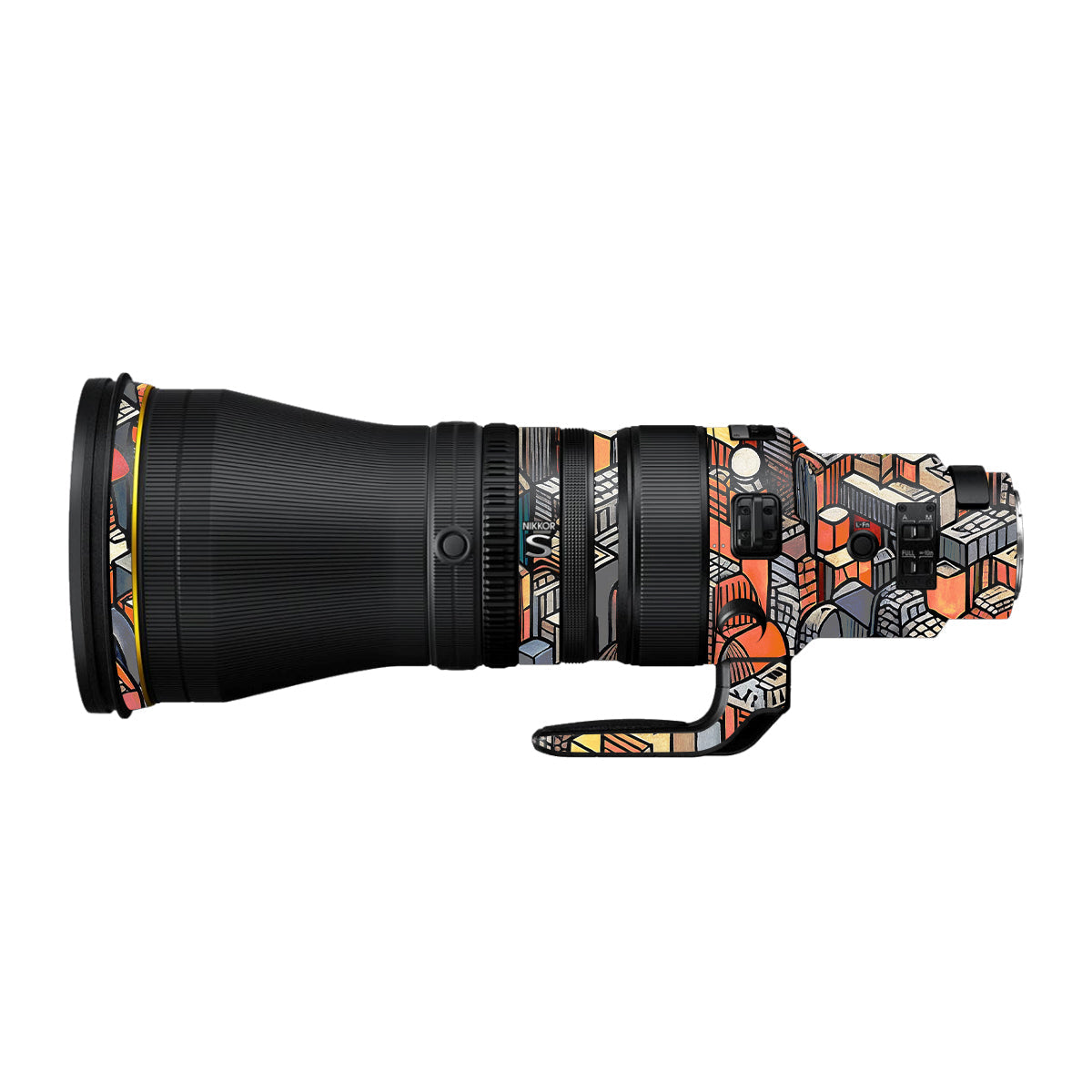 Isometric Cityscape Nikon Nikkor Z 600mm F/4 TC VR S Camera Lens Skin
