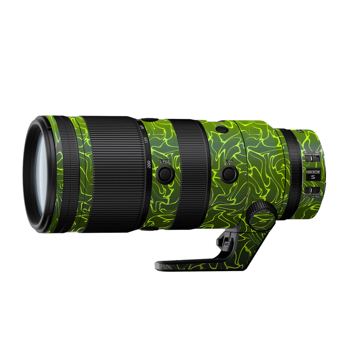 Lime Yellow to Black Gradient Nikon Nikkor Z 70-200mm F/2.8 Camera Lens Skin
