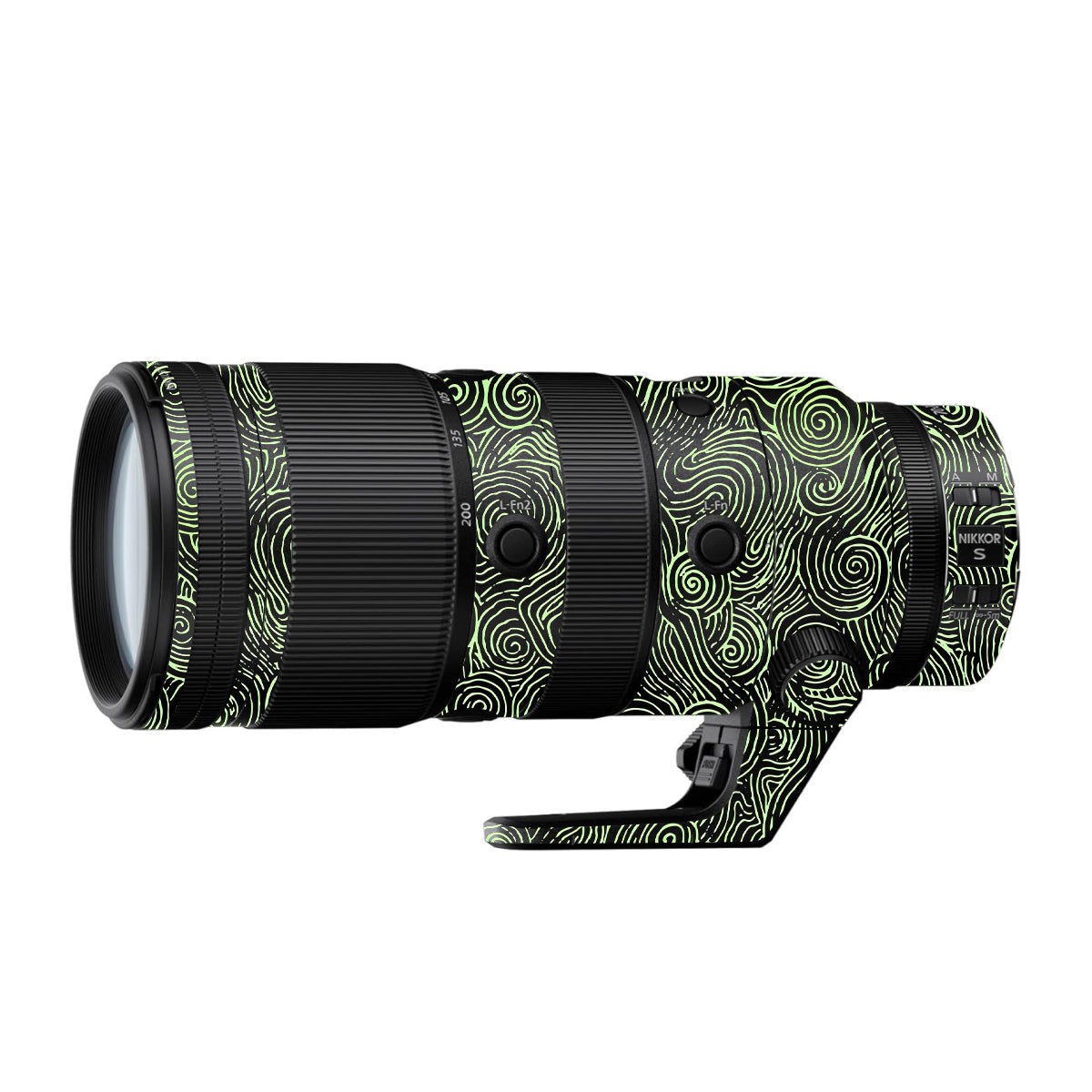 Green Spirals Nikon Nikkor Z 70-200mm F/2.8 Camera Lens Skin