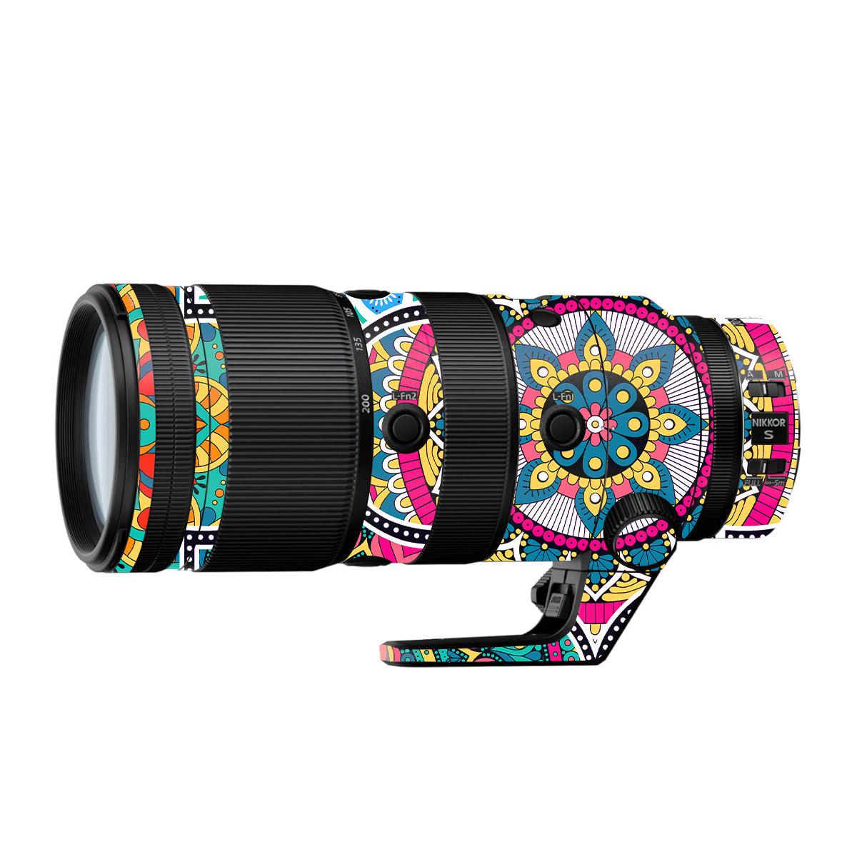 Boho Mandala Tile Pattern Nikon Nikkor Z 70-200mm F/2.8 Camera Lens Skin