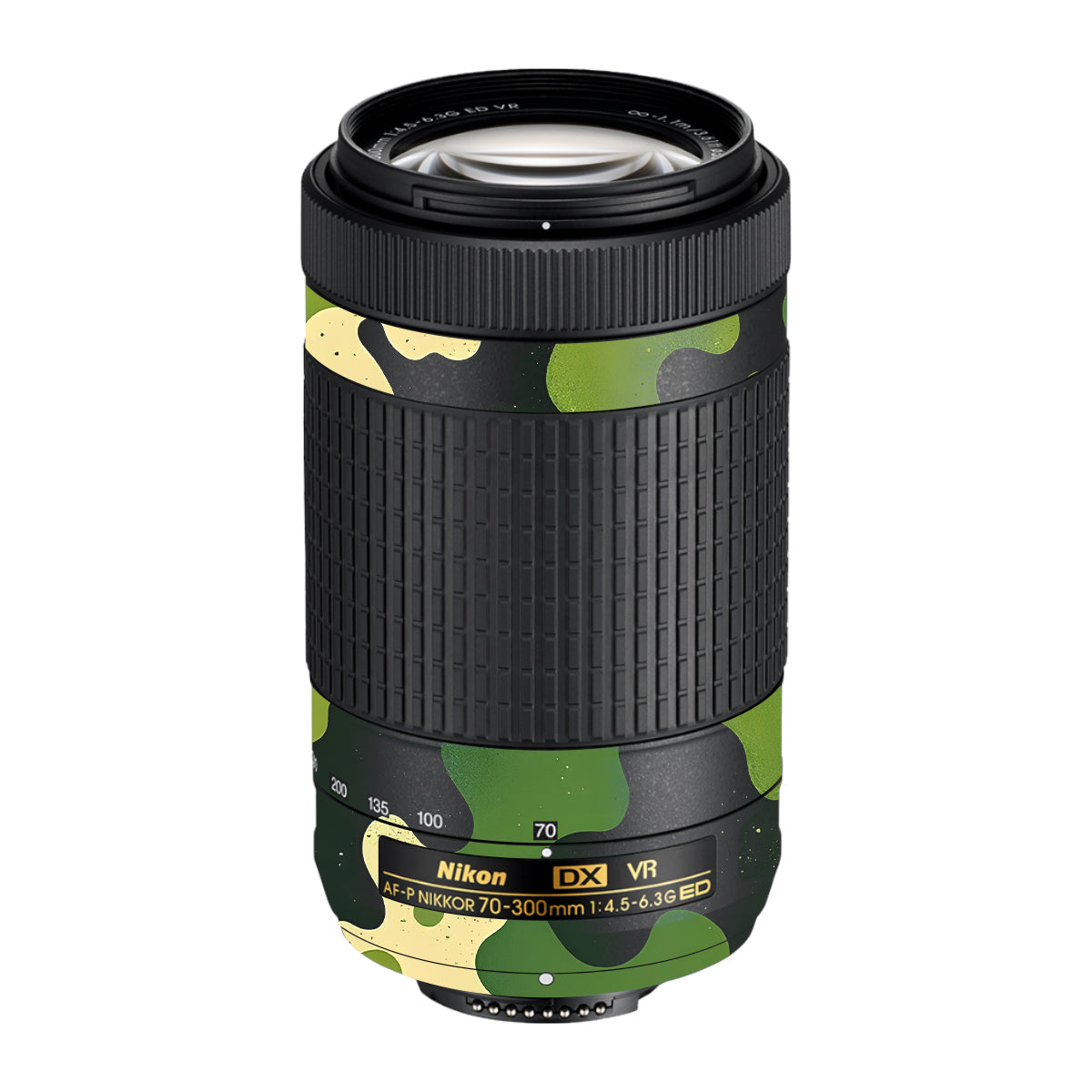 Camouflage Pattern Nikon AF-P Nikkor 70-300mm F/4.5-6.3G ED VR Camera Lens Skin