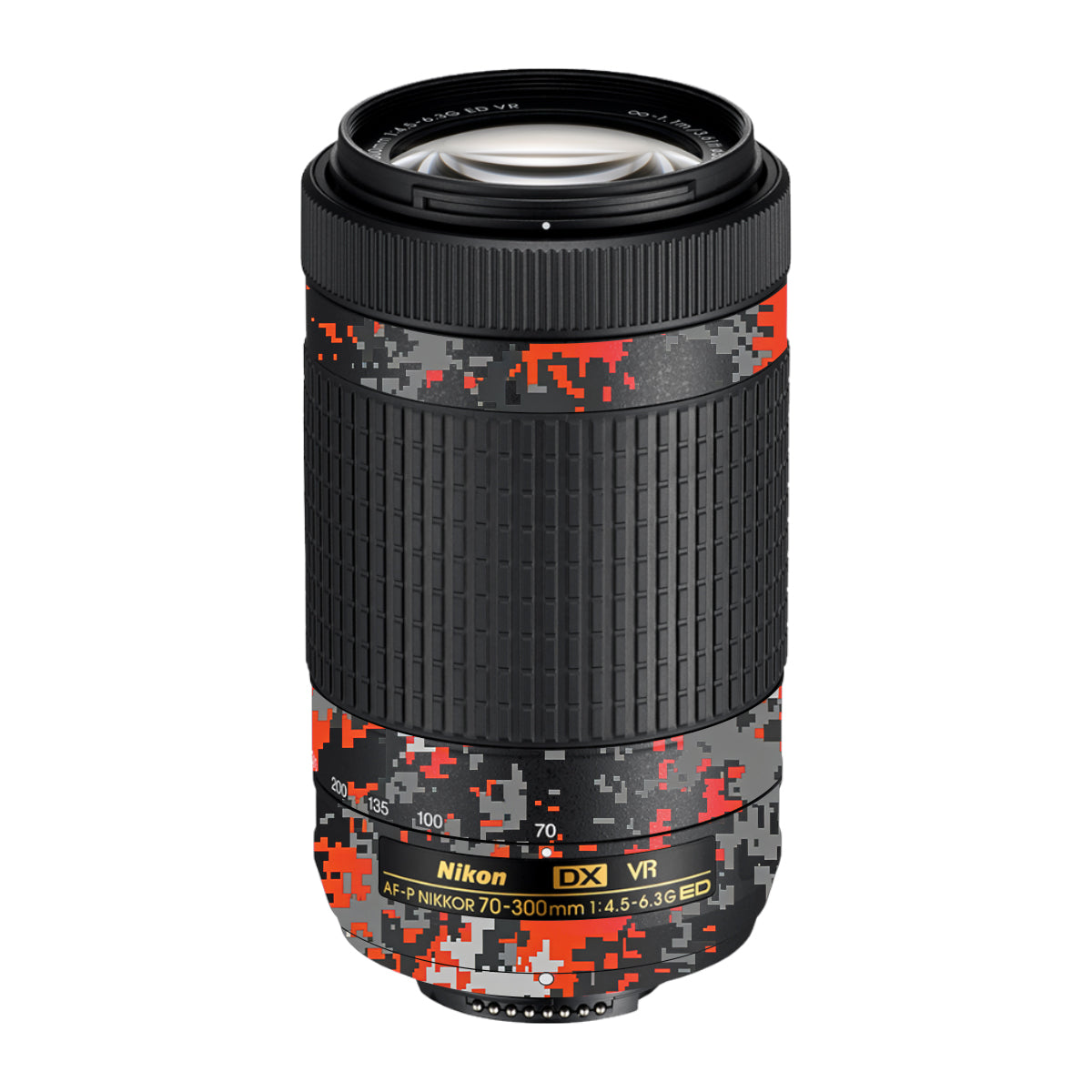 Inferno Pixel Nikon AF-P Nikkor 70-300mm F/4.5-6.3G ED VR Camera Lens Skin