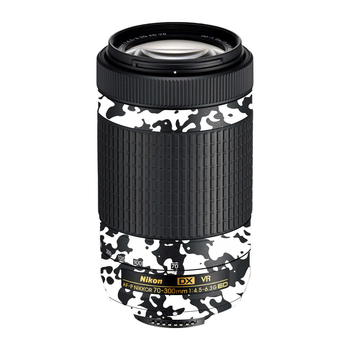 Snow Camo Nikon AF-P Nikkor 70-300mm F/4.5-6.3G ED VR Camera Lens Skin