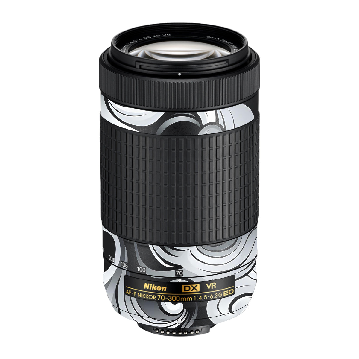 Smoke Swirl Nikon AF-P Nikkor 70-300mm F/4.5-6.3G ED VR Camera Lens Skin